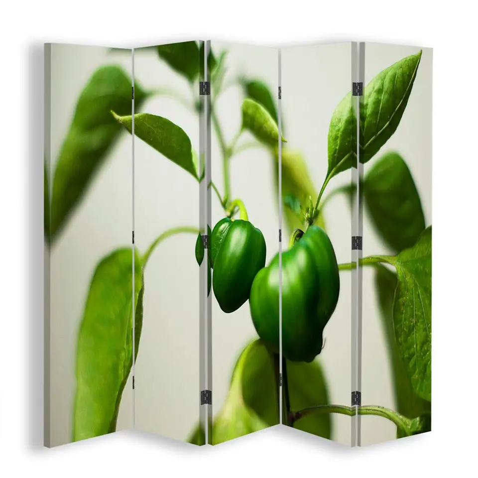 ⁨Double-sided screen, Green pepper on a twig (Size 180x170)⁩ at Wasserman.eu