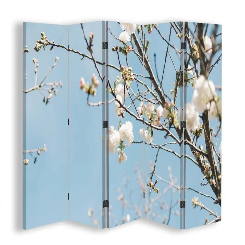 ⁨Double-sided screen, Blooming flowers on a branch (Size 180x170)⁩ at Wasserman.eu