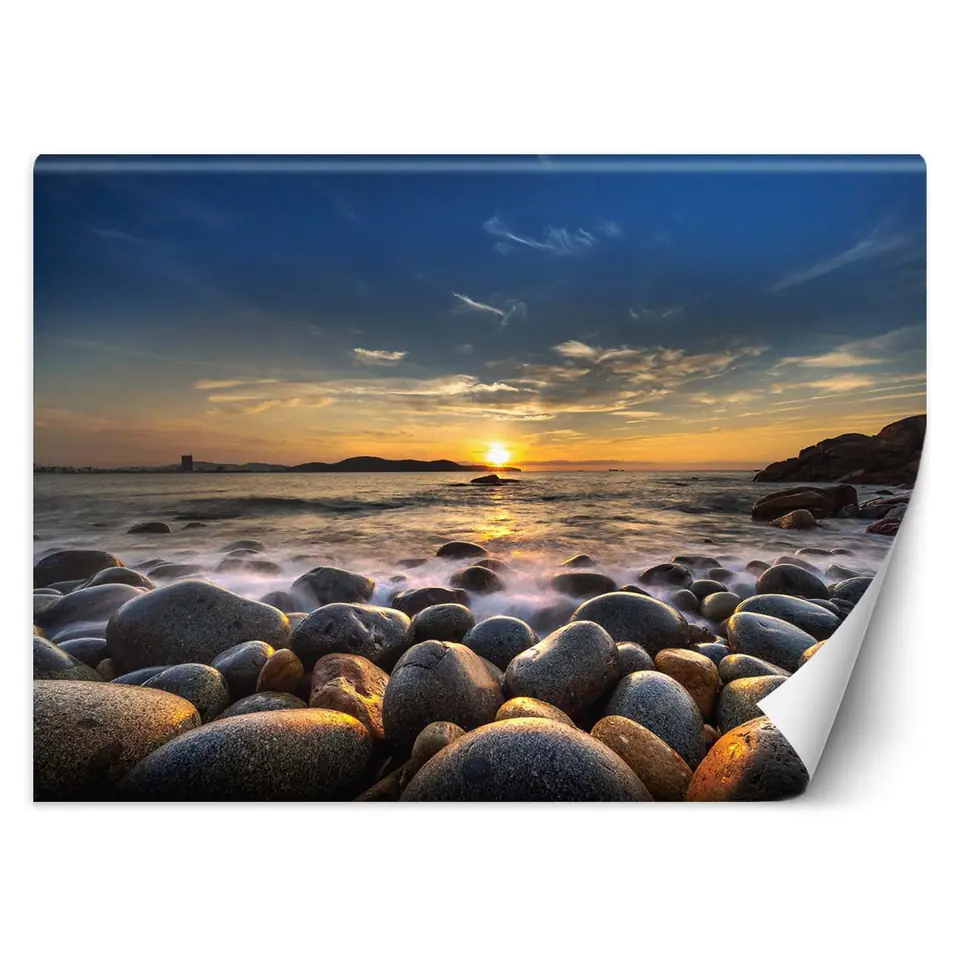 ⁨Fototapeta, Zachód słońca nad morzem (Rozmiar 350x245)⁩ w sklepie Wasserman.eu