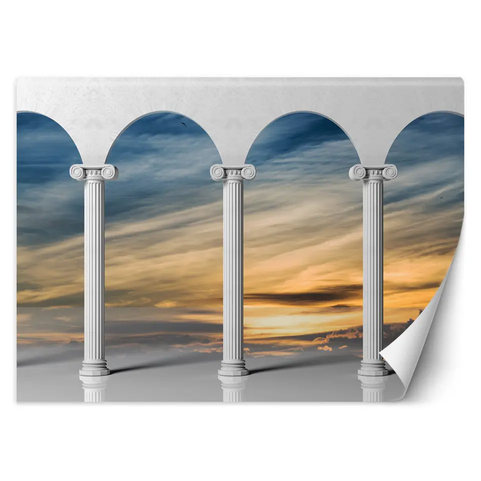 ⁨Fototapeta, Kolumny z widokiem na niebo (Rozmiar 200x140)⁩ w sklepie Wasserman.eu