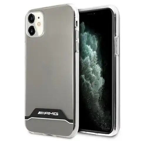 ⁨AMG AMHCN61TCBW iPhone 11 6,1" przezroczysty/transparent hardcase Electroplate Black&White⁩ w sklepie Wasserman.eu