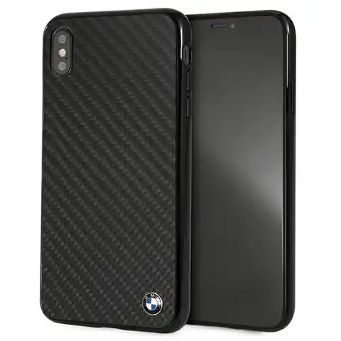 ⁨Etui hardcase BMW BMHCI65MBC iPhone Xs Max czarny/black Siganture-Carbon⁩ w sklepie Wasserman.eu
