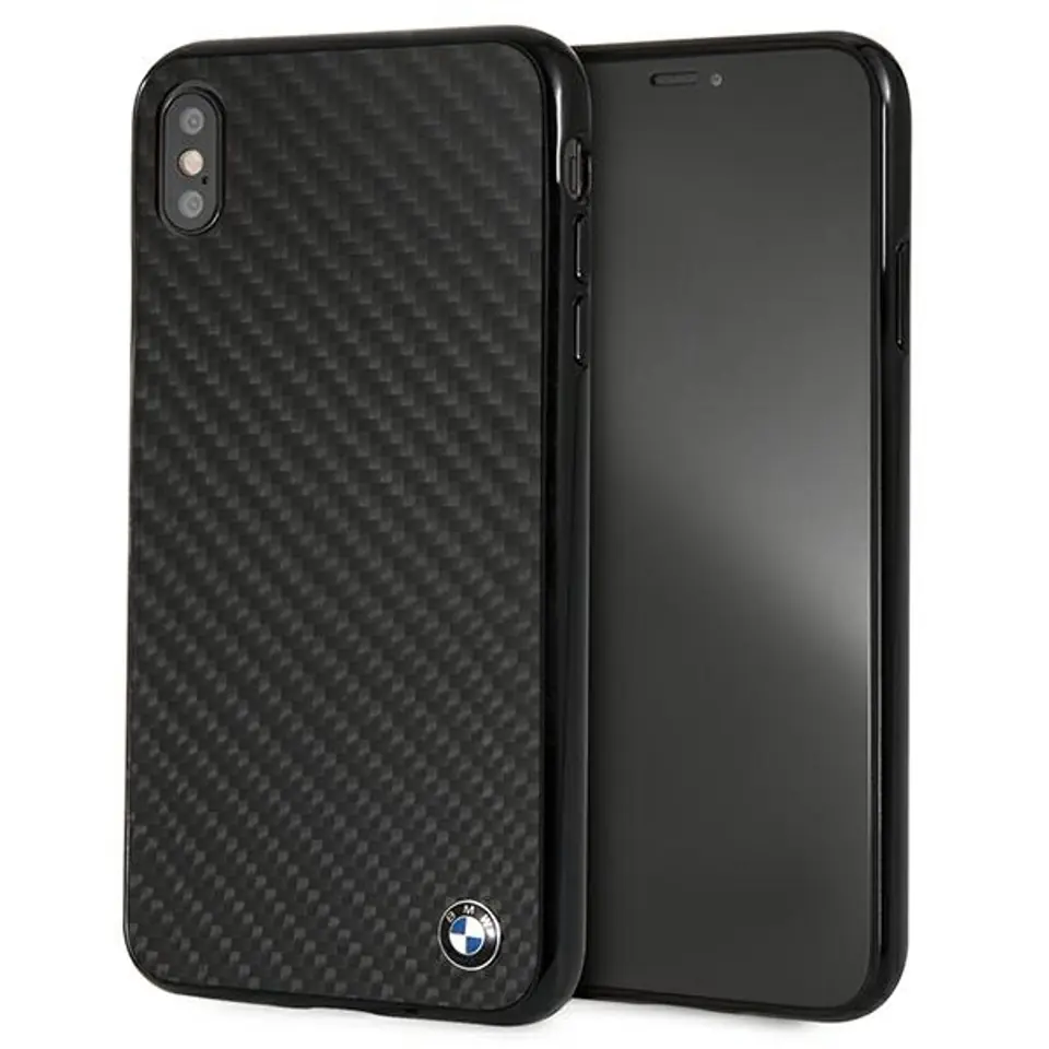 ⁨Etui hardcase BMW BMHCI65MBC iPhone Xs Max czarny/black Siganture-Carbon⁩ w sklepie Wasserman.eu