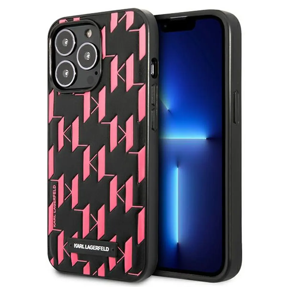 ⁨Karl Lagerfeld Monogram Plaque - Etui iPhone 13 Pro Max⁩ w sklepie Wasserman.eu