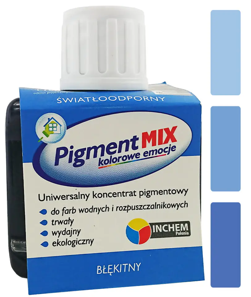 ⁨Pigment uniwersalny koncentrat 80ml (błękitny)⁩ w sklepie Wasserman.eu