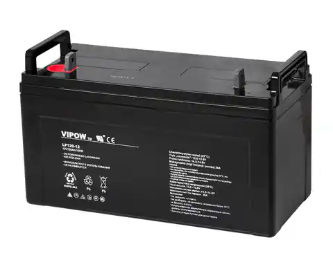 ⁨Akumulator żelowy VIPOW 12V 120Ah (1LL)⁩ w sklepie Wasserman.eu