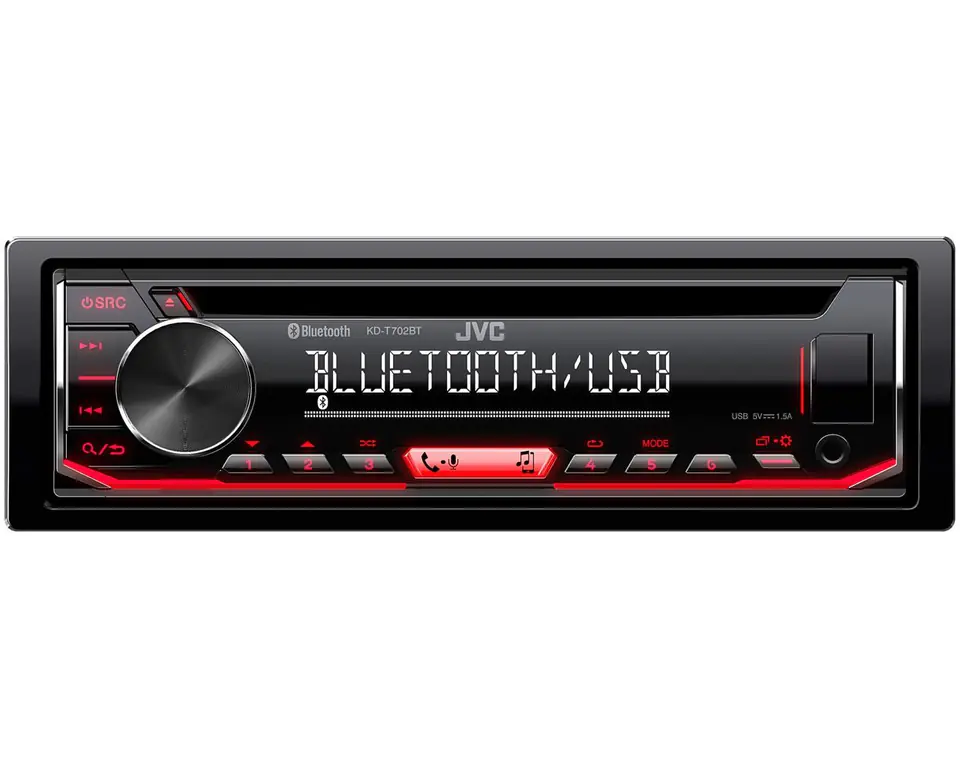 Radioodtwarzacz samochodowy JVC KD-T702BT (Bluetooth, CD + USB + AUX) w sklepie Wasserman.eu
