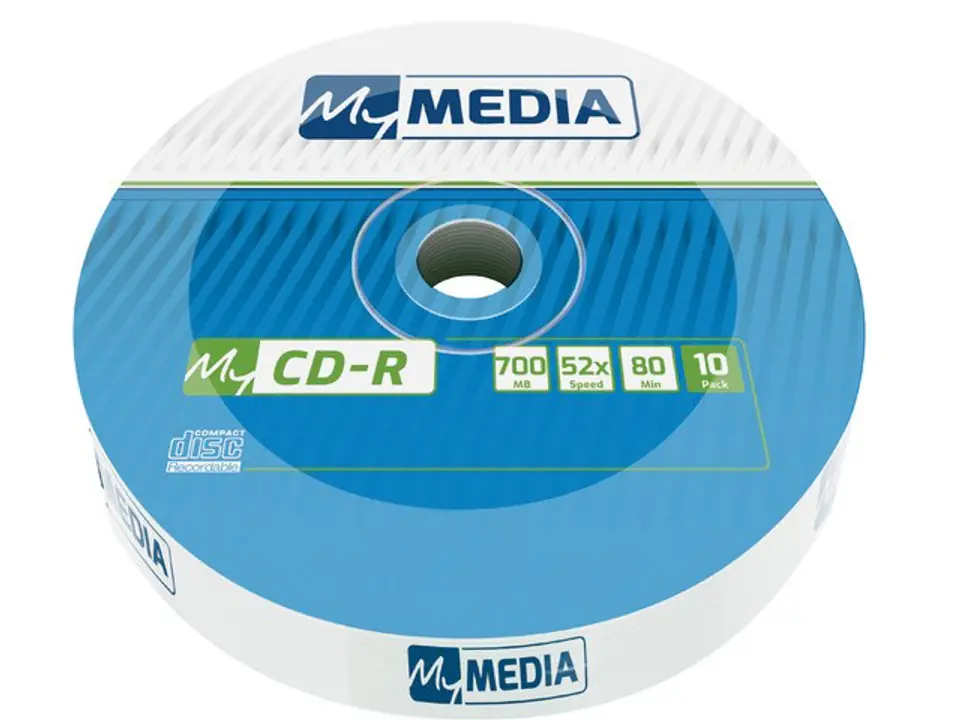 ⁨My Media CD-R 700 MB Wrap 10 pc(s)⁩ at Wasserman.eu