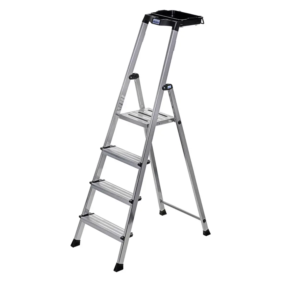 ⁨Krause Secury Folding ladder silver⁩ at Wasserman.eu