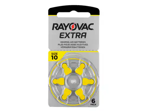⁨6 pcs. Rayovac Extra 10 hearing battery (1LM)⁩ at Wasserman.eu
