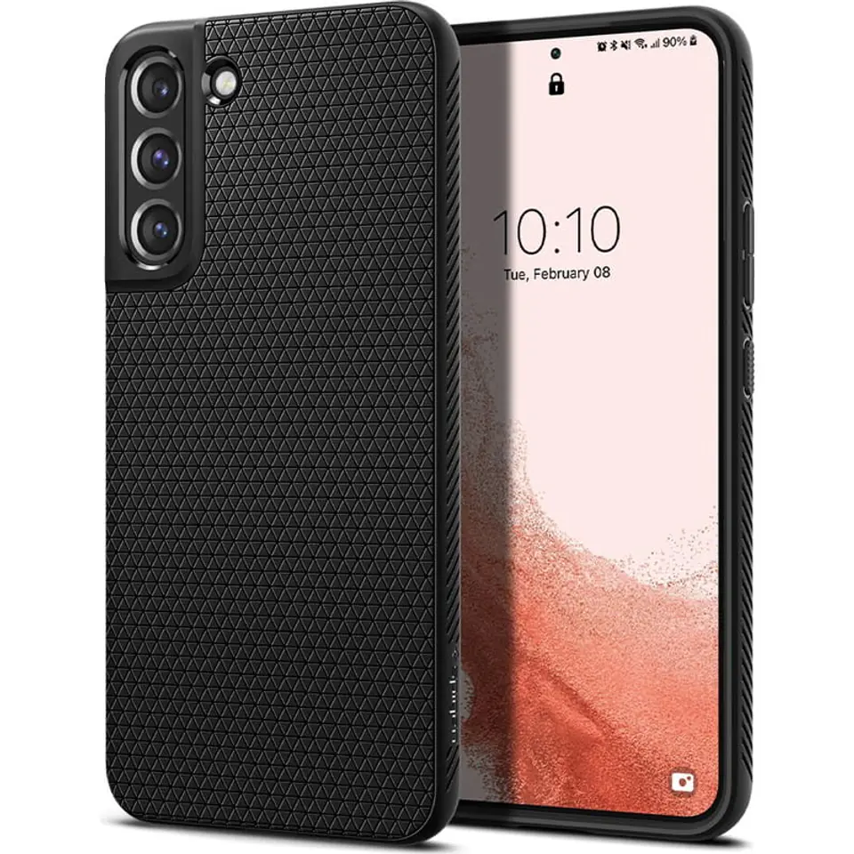 ⁨Spigen Liquid Air - Case for Samsung Galaxy S22+ (Black)⁩ at Wasserman.eu