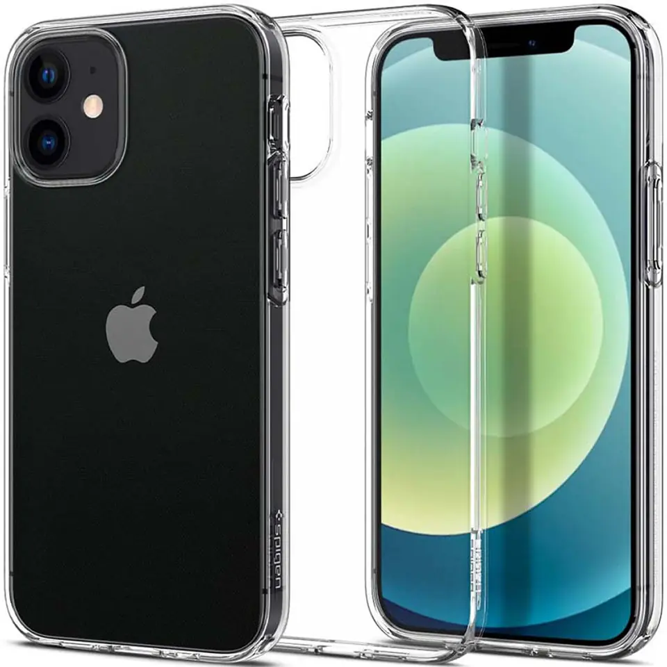 ⁨Spigen Liquid Crystal - Etui do iPhone 12 Mini (Przezroczysty)⁩ w sklepie Wasserman.eu