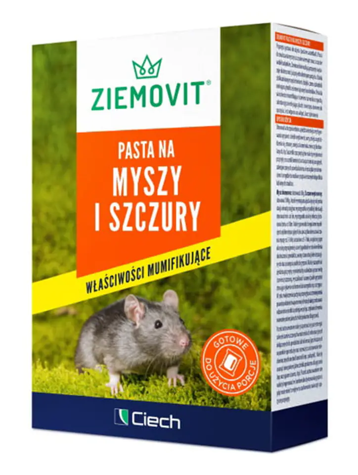 Poison for mice and rats. Ziemovit paste 100g at Wasserman.eu
