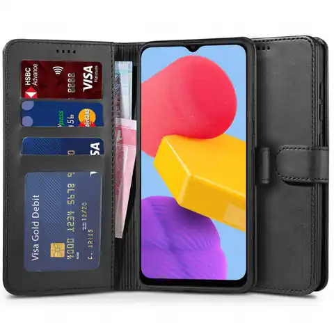 ⁨Etui SAMSUNG GALAXY M13 Tech-Protect Wallet czarne⁩ w sklepie Wasserman.eu