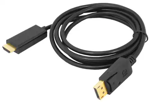 ⁨DisplayPort to HDMI cable, 1.8m, gold ends⁩ at Wasserman.eu
