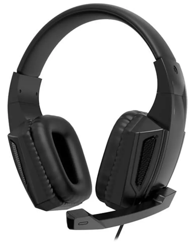 ⁨GE-01 headphones with microphone. Over-ear, black.⁩ at Wasserman.eu