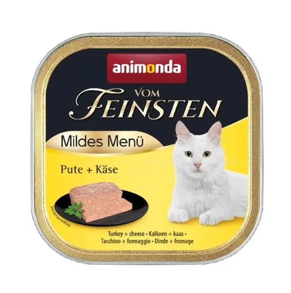 ⁨ANIMONDA Kastrierte Katzen indyk z żółtym serem - mokra karma dla kota - 100g⁩ w sklepie Wasserman.eu