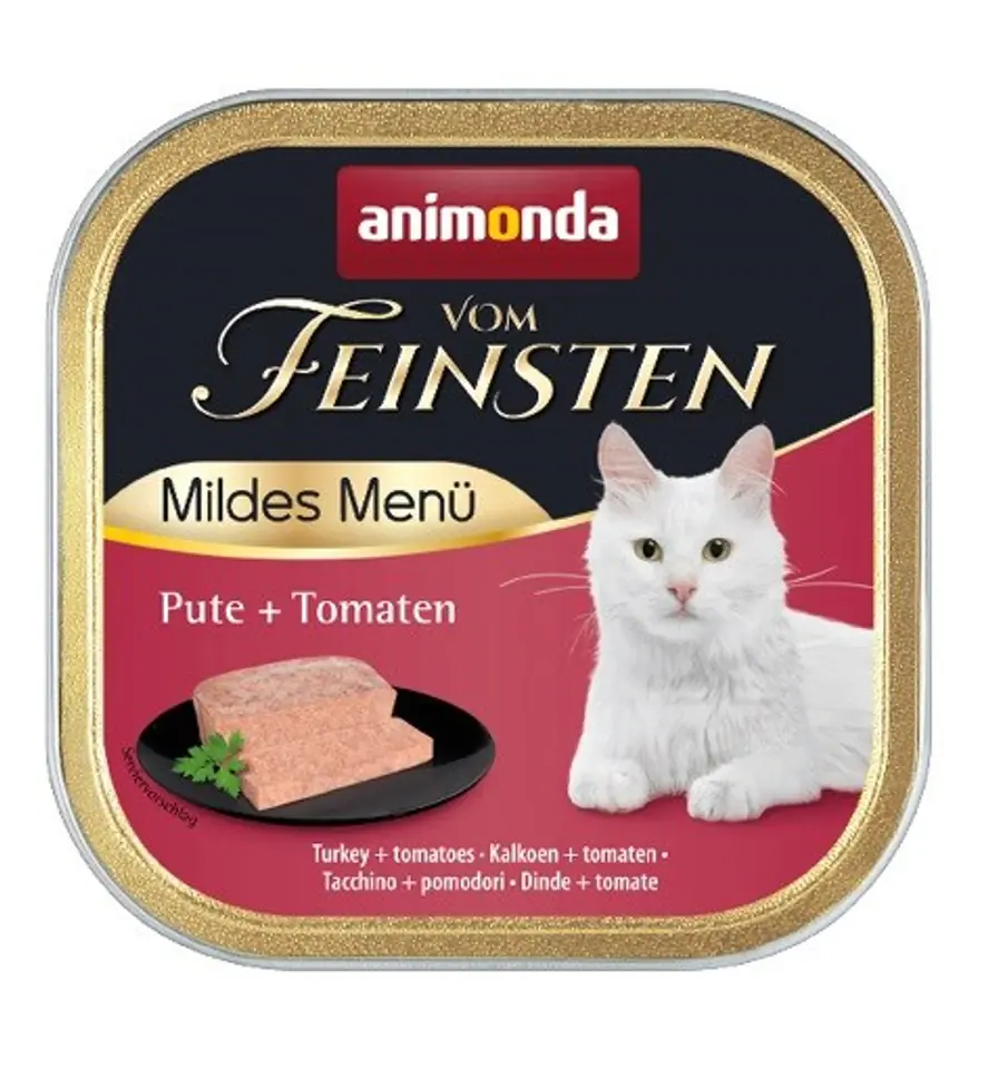 ⁨ANIMONDA vom Feinsten Mildes Menu Turkey with tomatoes - wet cat food - 100g⁩ at Wasserman.eu