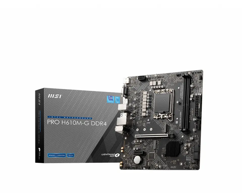 ⁨Płyta główna MSI PRO H610M-G DDR4⁩ w sklepie Wasserman.eu