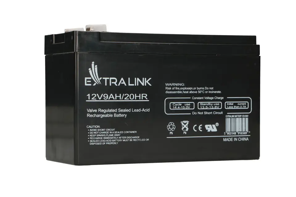 Extralink AKUMULATOR BATTERY ACCUMULATOR AGM 12V 9AH Plombierte Bleisäure (VRLA) im Wasserman.eu