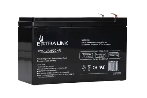⁨Extralink AGM 12V 7.2Ah - Batterie - 7.200 mAh Plombierte Bleisäure (VRLA) 7,2 Ah⁩ im Wasserman.eu