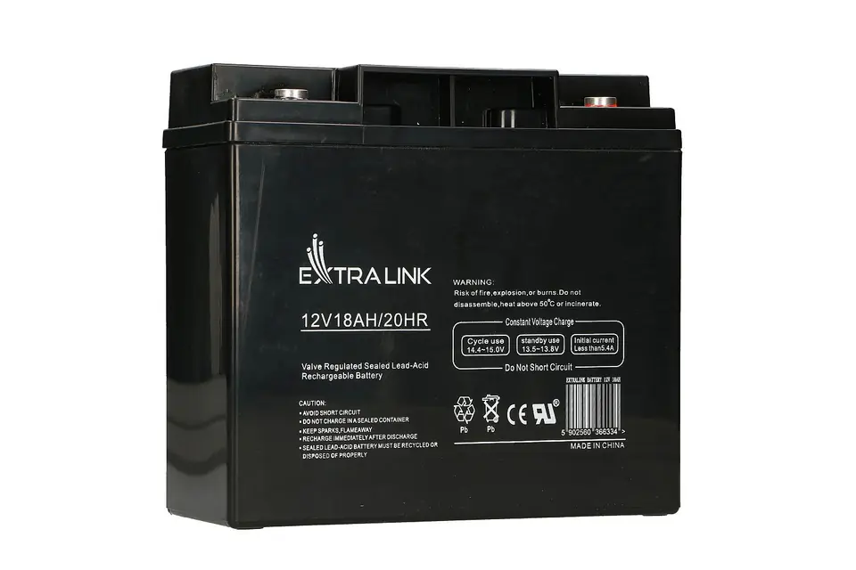 Extralink AKUMULATOR BATTERY ACCUMULATOR AGM 12V 18AH - Batterie - 18.000 mAh Plombierte Bleisäure (VRLA) 13,5 V im Wasserman.eu