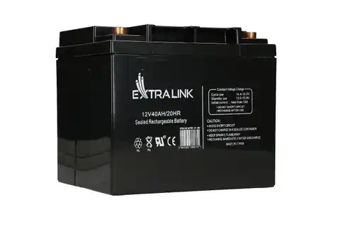 ⁨Extralink AKUMULATOR Battery ACCUMULATOR 12V 40AH - Batterie - 40.000 mAh Sealed Lead Acid (VRLA) 13.5 V 12 Ah⁩ at Wasserman.eu