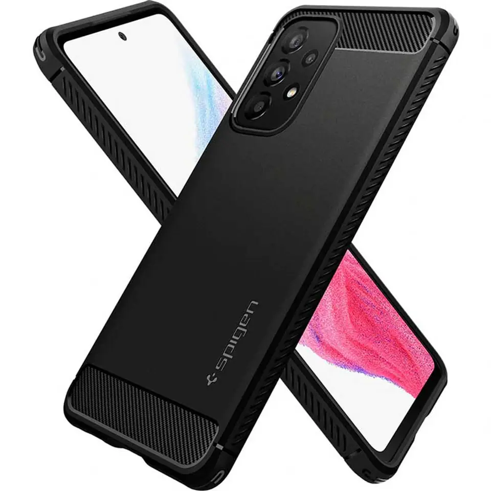 ⁨Spigen Rugged Armor Samsung A53 5G A536 black/black matte ACS04159⁩ at Wasserman.eu