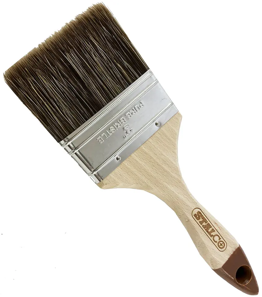 Pędzel angielski lakiery bejce impregnaty Stalco (3 ”, 76 mm) w sklepie Wasserman.eu