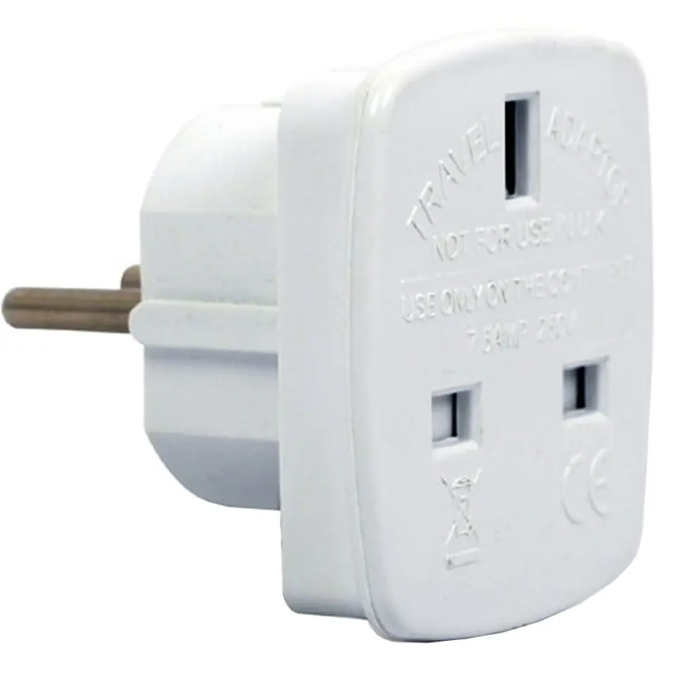 ⁨PL to UK plug adapter⁩ at Wasserman.eu