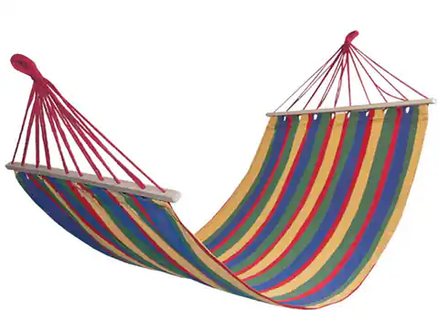 ⁨Traditional hammock with a crossbar, rocking chair 200x100cm (L 70 A1)⁩ at Wasserman.eu