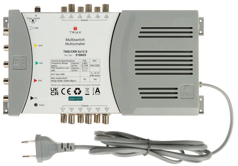 ⁨MULTISWITCH TMS-5/12S 5 INPUTS / 12 TRIAX OUTPUTS⁩ at Wasserman.eu