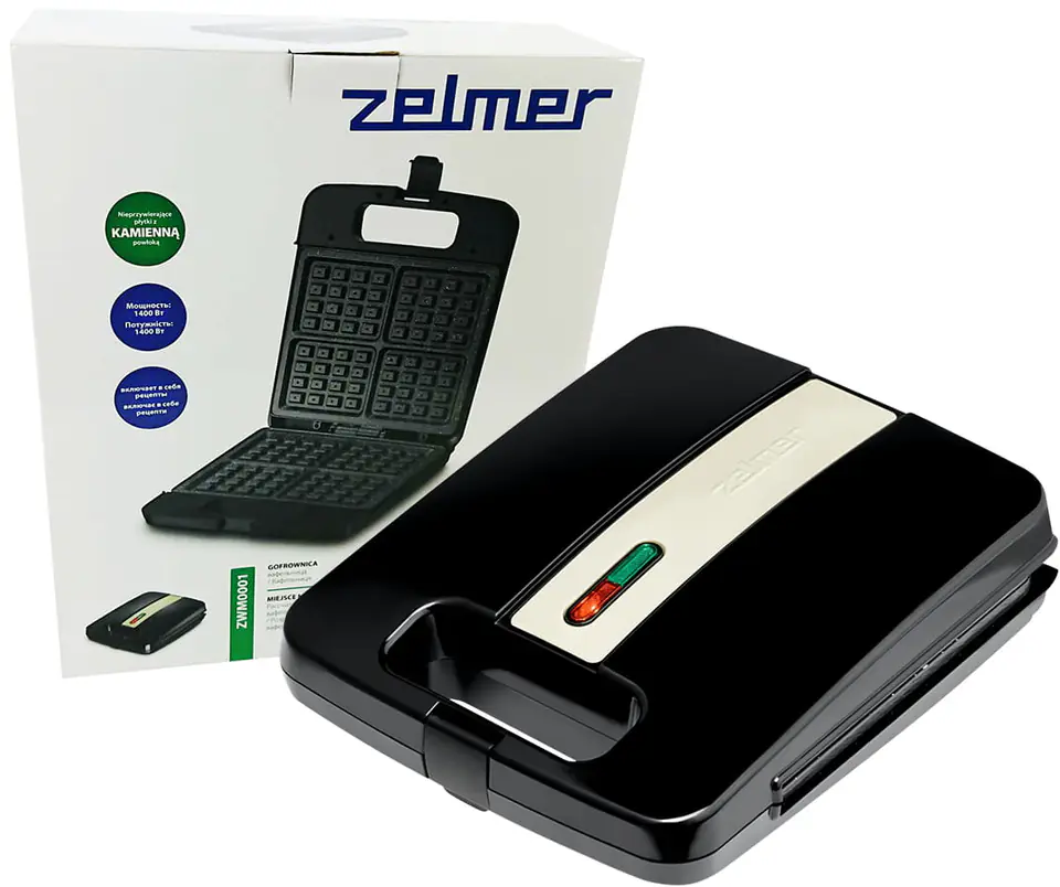 Zelmer waffle maker for four ZEL-ZWM0001 waffles at Wasserman.eu