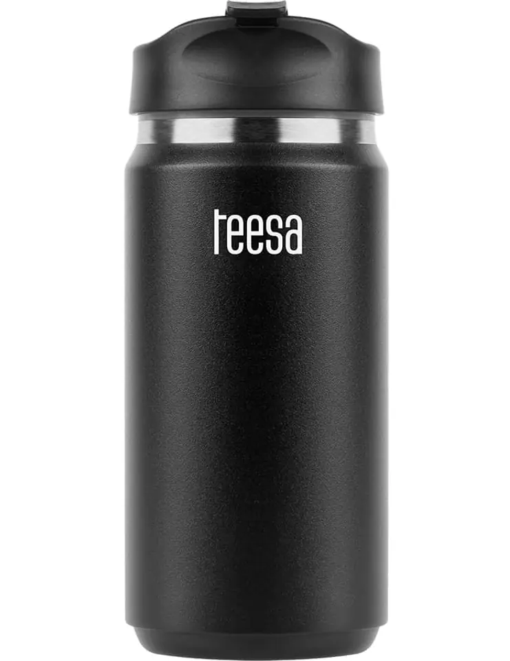 ⁨Thermo mug Teesa 350ml black thermos⁩ at Wasserman.eu