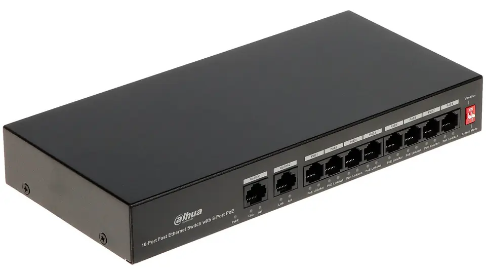 Switch PoE DAHUA PFS3010-8ET-65 w sklepie Wasserman.eu