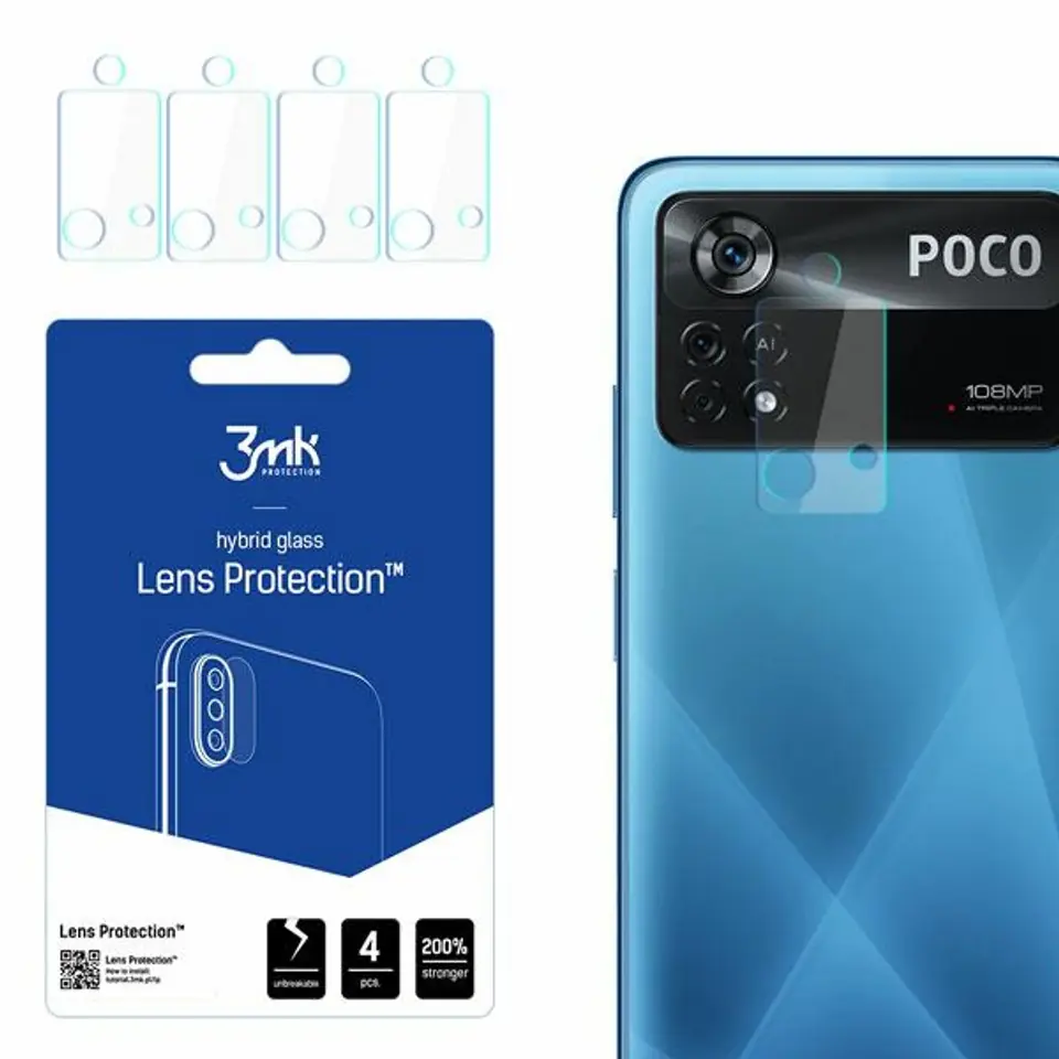 ⁨3MK Lens Protect Xiaomi POCO X4 Pro 5G Camera Lens Protection 4pcs⁩ at Wasserman.eu