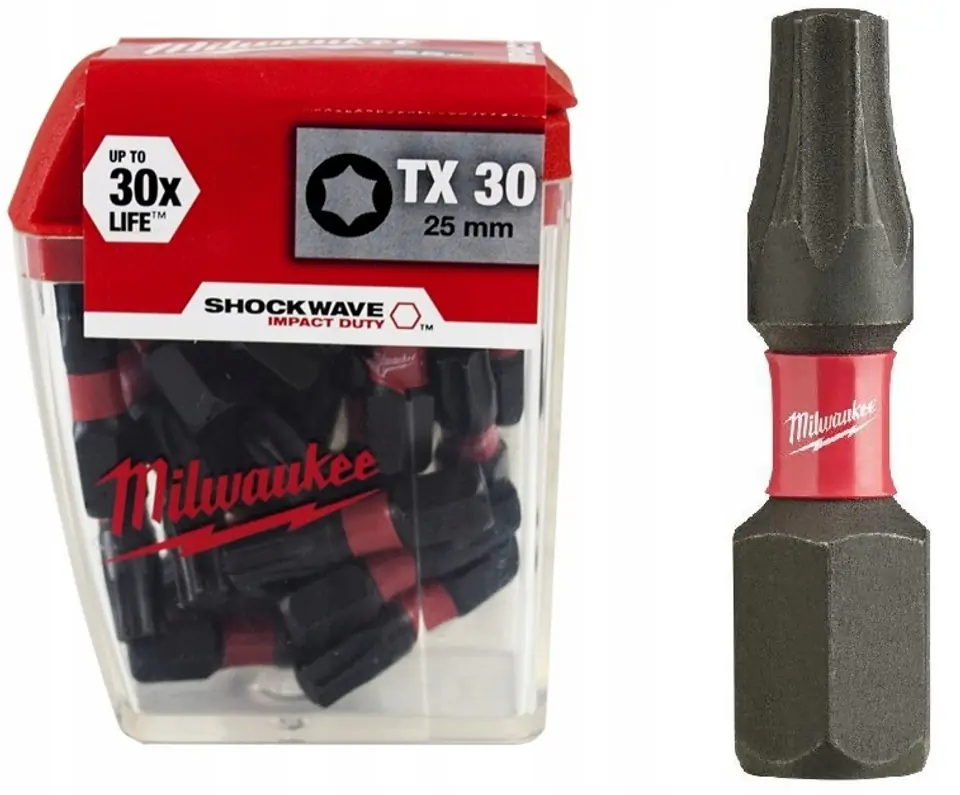 ⁨BIT, GROT, KOŃCÓWKA TORX TX30 25MM 25SZT.⁩ w sklepie Wasserman.eu