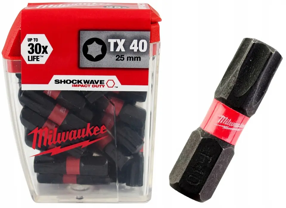 BIT, SPITZE, TORX TX40 SPITZE 25MM 25 STÜCK im Wasserman.eu
