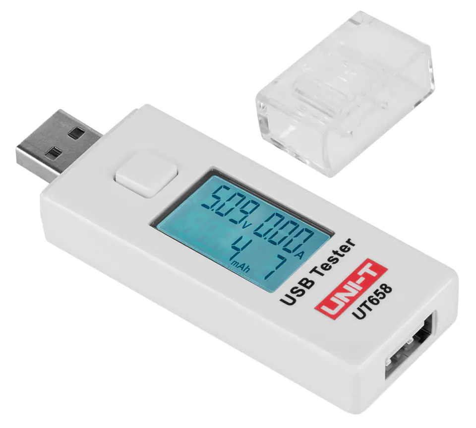 ⁨USB socket tester Uni-T UT658 current meter⁩ at Wasserman.eu