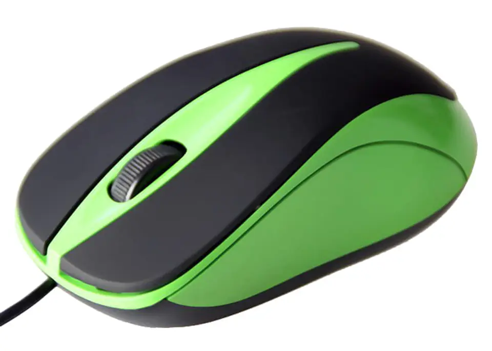 ⁨Optical Media-Tech Plano mouse (green)⁩ at Wasserman.eu