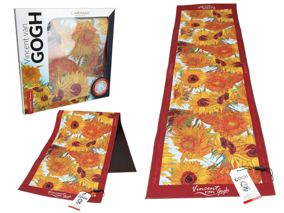 ⁨Table runner (narrow) - V. van Gogh, Sunflowers (CARMANI)⁩ at Wasserman.eu