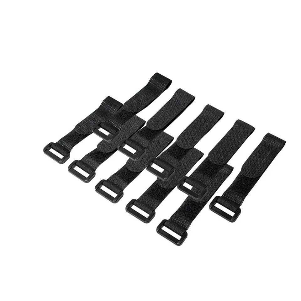 ⁨Cable Organizer, Velcro, 15cm, 10pcs black⁩ at Wasserman.eu