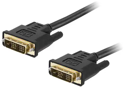 ⁨2m DVI-DVI cable with gold Blow plug filter⁩ at Wasserman.eu
