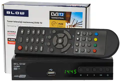 ⁨DVB-T2 Blow 4615FHD H.265 Tuner Terrestrisches Fernsehen⁩ im Wasserman.eu