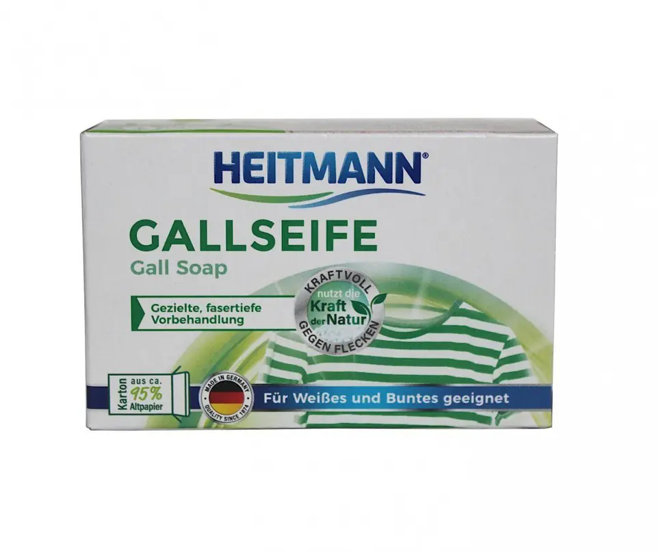 ⁨HEITMANN stain soap 100g GALLSEIFE⁩ at Wasserman.eu