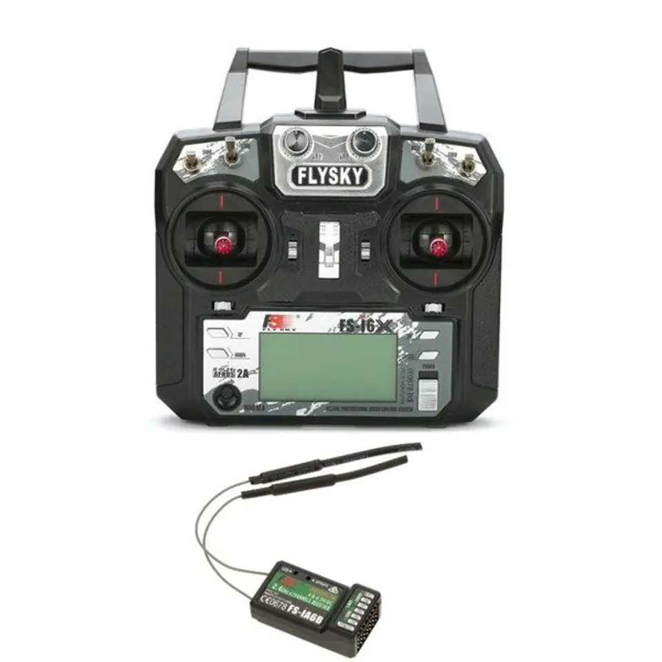 ⁨FlySky FS-i6x + A6B transmitter + receiver kit⁩ at Wasserman.eu