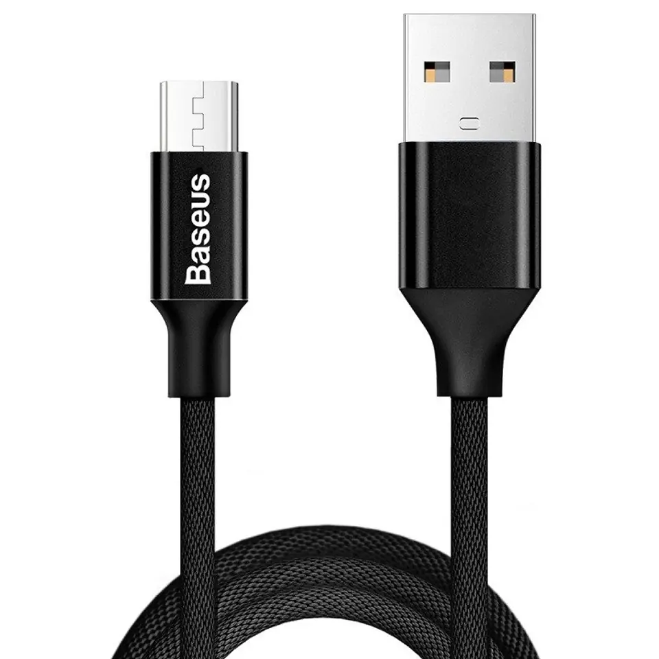 ⁨Baseus Yiven USB to Micro USB Cable 1.5m 2A - Black⁩ at Wasserman.eu