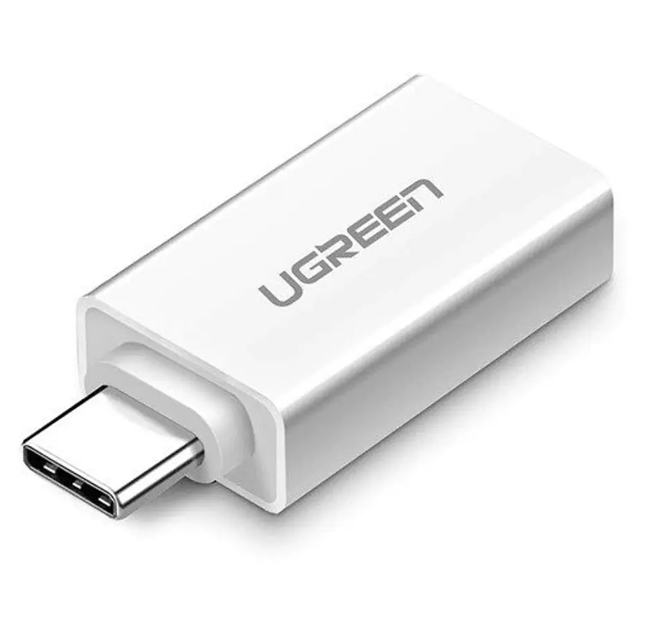 ⁨Adapter USB-A 3.0 do USB-C 3.1 UGREEN (biały)⁩ w sklepie Wasserman.eu