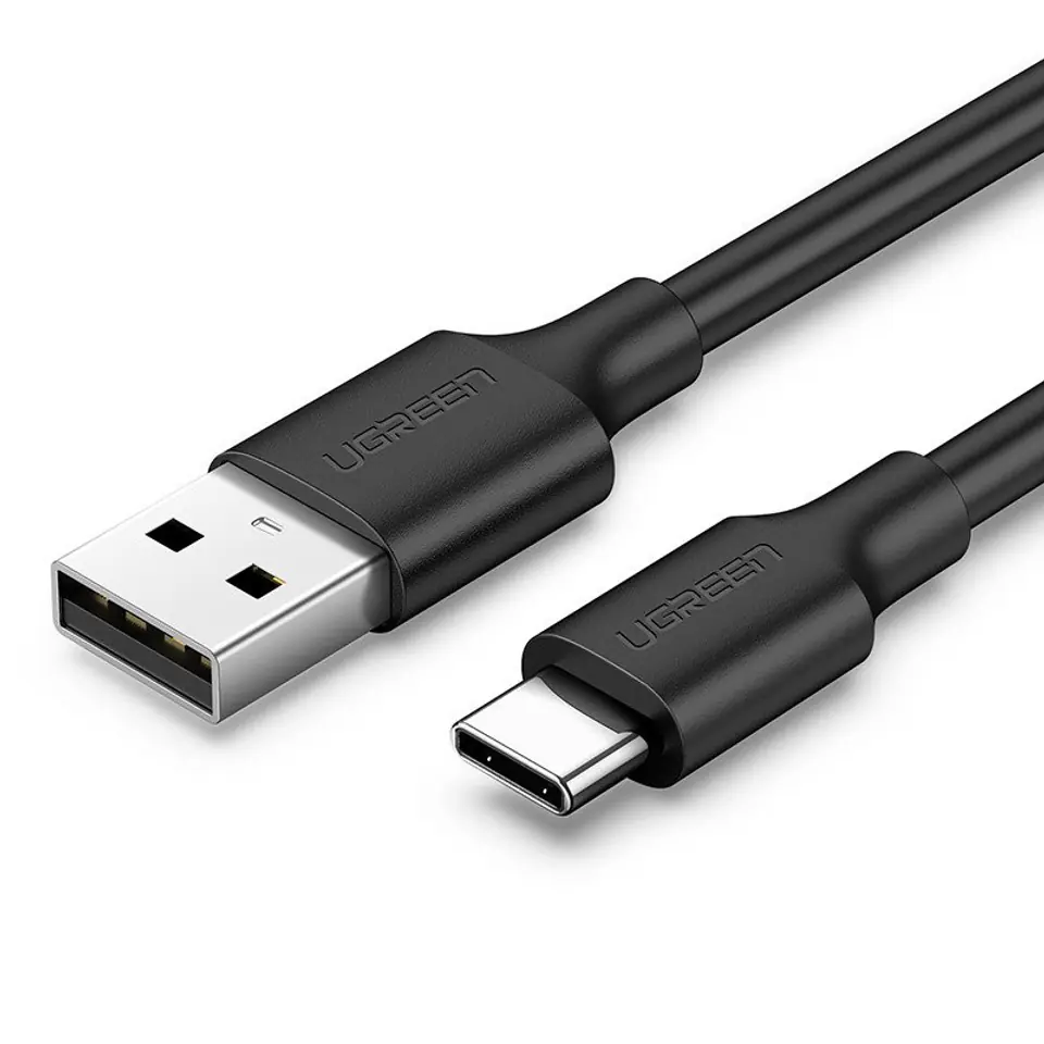 ⁨Kabel USB do USB-C UGREEN 0,25m czarny⁩ w sklepie Wasserman.eu