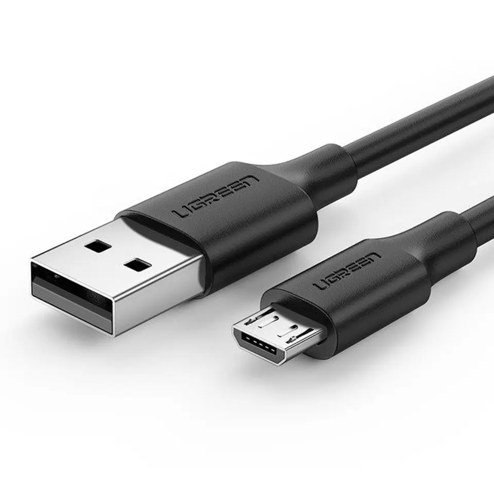 ⁨USB to Micro USB Cable UGREEN QC 3.0 2.4A 0.25m (Black)⁩ at Wasserman.eu